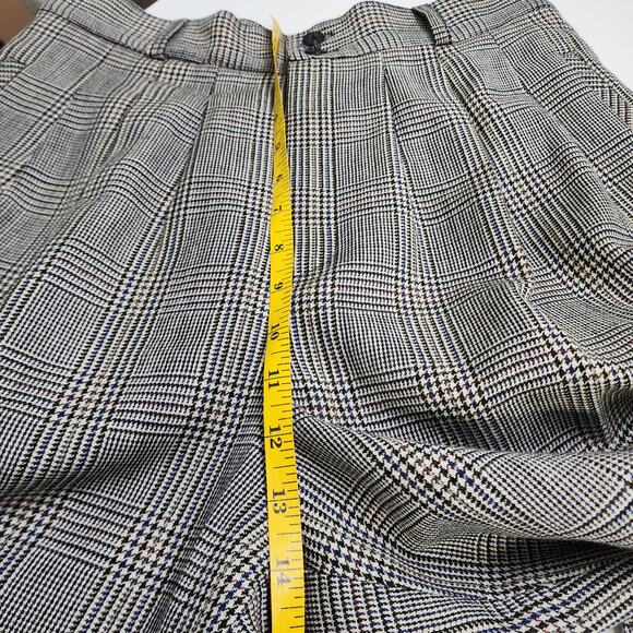Alanni by Donnybrook Womens Plaid Wool Trouser Pants Size 12 Career Academia 90s - Picture 9 of 11